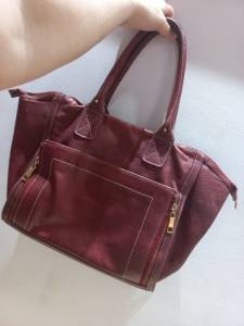 Bolsa Couro Vinho