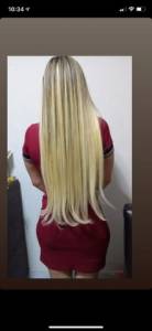 Cabelo Humano Loiro 75 Cm