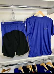 Kit Nike Azul Com Preto