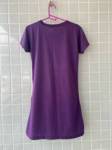 Vestido Roxo Com Ombreiras