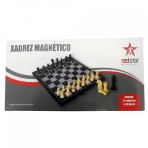 Jogo Xadrez Magnetico Redstar Elj0214 13x24x4cm 32ps