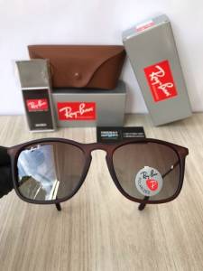 culos De Sol Ray Ban Chris Marrom Degrad Lentes Polarizadas