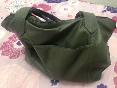 Bolsa De Coiro Verde Kilitar