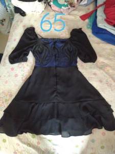 Vestido De Festa Preto Com Azul