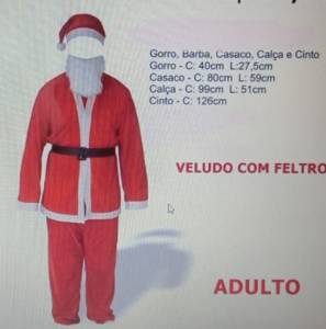 Roupa De Papai Noel