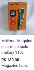 Mquina De Cabelo Mallory