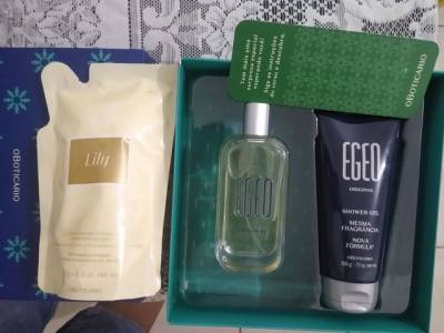 Kit Egeo + Gel & Refil Lily 250g O Boticrio