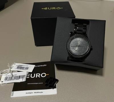 Relgio Feminino Euro Preto