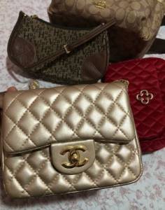 Bolsa Dourada Chanel Premium