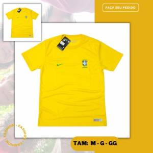 Camisa Brasil (leia Descrio) Nova Seleo Dry Fit