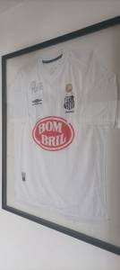 Camisa Santos 2002 Autografada Pelo Pel