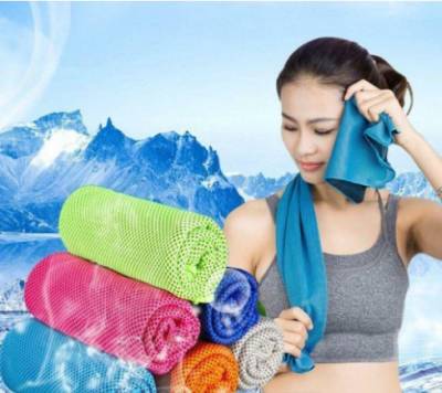 **toalha Gelada Refrescante Fitness Academia Exerccios Mais Garrafa Multiuso (3)