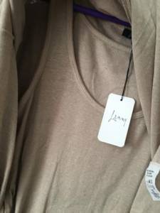 Blusa De Malha C Camiseta, Nova Da Lenny, Tam P, Areia