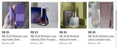 R$: 35,00 Perfumes Miniatura 25ml: Natura Homem Sagaz E Outros