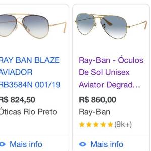 Ray Ban Original Aviador Degrade