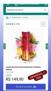 Perfume Linda Summer O Boticrio Promoo