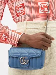 Bolsa Gucci Marmont Azul