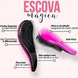 Escova Mgica Desembaraadora Anti Frizz