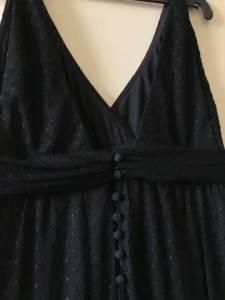 Lindo Vestido Preto De Festa Todo Em Tule