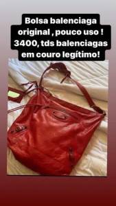 Bolsa Balenciaga Original Em Couro