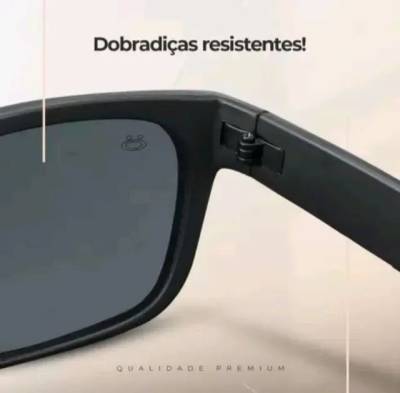 culos De Sol Preto Quadrado Masculino Polarizado Uv400 Original Acetato Premium