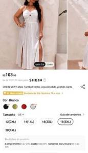 Vestido Branco Plus Size