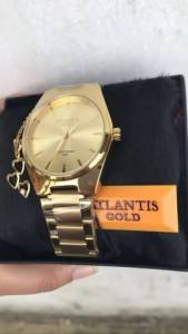 Relgio Feminino Atlantis Gold Original