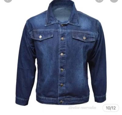 Jaqueta Jeans Masculina Tradicional 100% Algodo