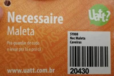 Nova - Necessarie Maleta Caveiras Uatt