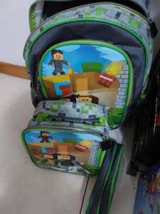 Kit Mochila Minicraft Com Lancheira E Estojo