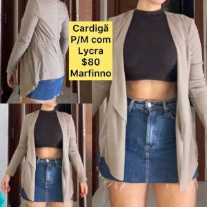 Cardig Feminino Casaco Jaqueta P/m