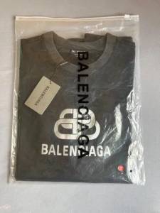 Camiseta Balenciaga Washed Logo Xxl