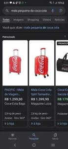 Mala De Viagem Da Coca-cola Pequena