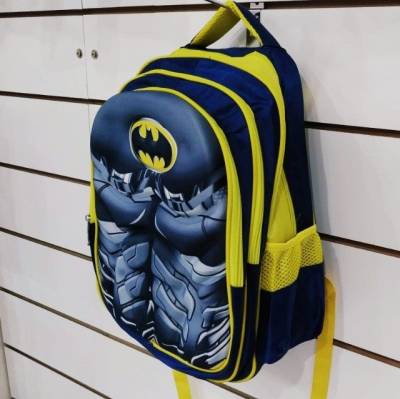 Mochila De Costa Infantil Peitoral 42x32cm Da018377# Promo - Batman