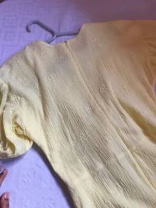 Vestido Bordado Amarelo