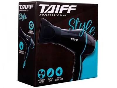 Secador De Cabelo Taiff Style Preto 2000w