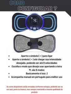 Massageador Eletrico Massagem Relaxante Eletro Choque Pulso