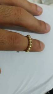 Anel Ouro 18k Autntico Com Perolas