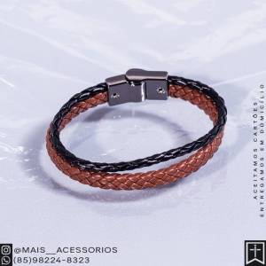 Pulseiras Tranadas Com Fecho De m