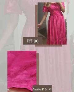 Vestido Longo Rosa