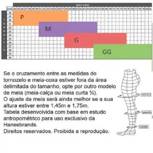 Meia Elstica Sigvaris Attiva Mdia Compresso 7/8 Tam G