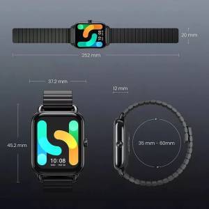 Smartwatch Haylou Rs4 Plus Preto + Pelcula De Tela 3d