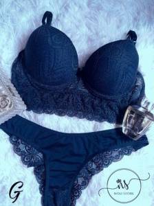 Conjunto Lingerie Luxo Com Bojo