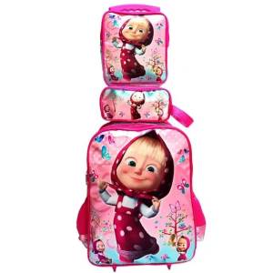 Kit Mochila Escolar Infantil Com Lancheira E Estojo! Aceitamos Carto!