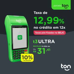 Tenha As Melhores Taxas Do Mercado Com A Ton