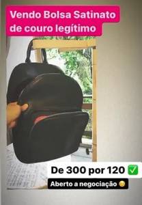 Bolsa Satinato De Couro