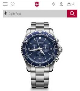 Relgio Victorinox Swiss Army Maverick Chronograph Azul