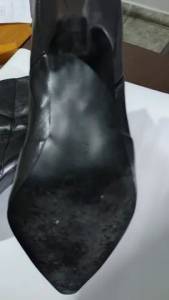 Bota Feminino Couro Preto 37, Cano Mdio