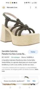 Vendo Essa Sandlia Gabriela