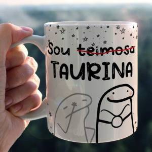 Caneca Flork Signo + Caixinha Personalizada Grtis